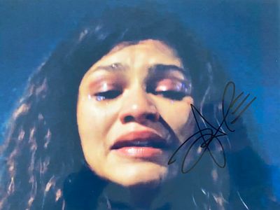Euphoria Zendaya signed TV photo. Euphoria signed TV photo autographed by Zendaya. 8.5x11.5 inches