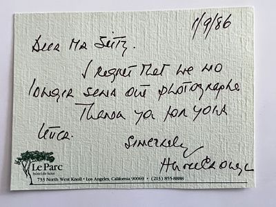 The Seventh Cross Hume Cronyn signed postcard. Hume Cronyn signed postcard