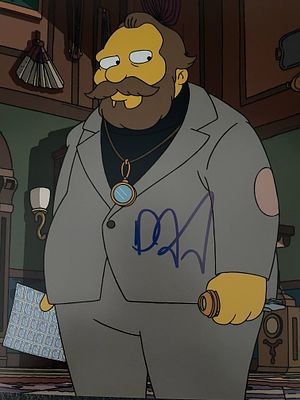 The Simpsons Dan Aykroyd signed photo. 8x10 inches