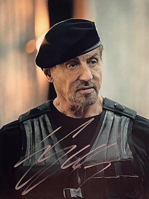 The Expendables Sylvester Stallone signed photo. 8x10 inches