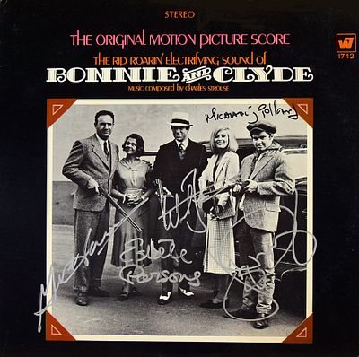 Bonnie And Clyde signed sountrack. 1967 Original Motion Picture Score Bonnie And Clyde album. 