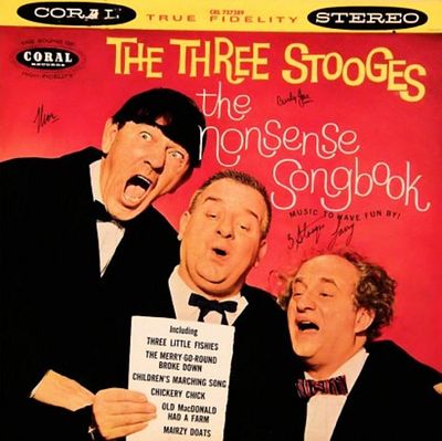 The Three Stooges signed "The Nonsense Songbook" album. The Three Stooges 1959 "The Nonsense 