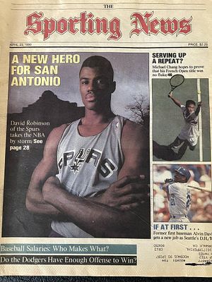 1990 Edition of Sporting News. 12 x 14 inch. April 23 1990