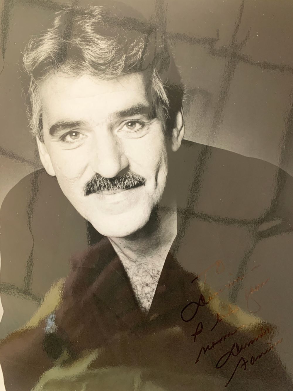 Get Shorty Dennis Farina signed photo. Dennis Farina signed photo - 8x10 inches
