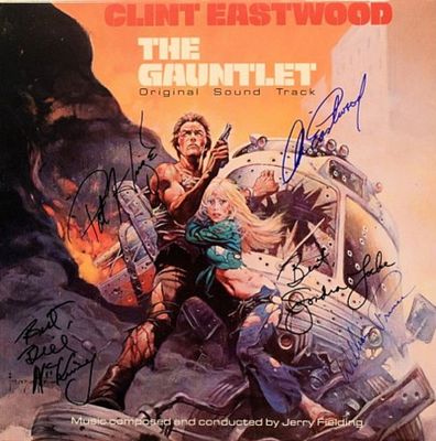 Clint Eastwood The Gauntlet signed soundtrack. 1977 original soundtrack to "The Gauntlet" 