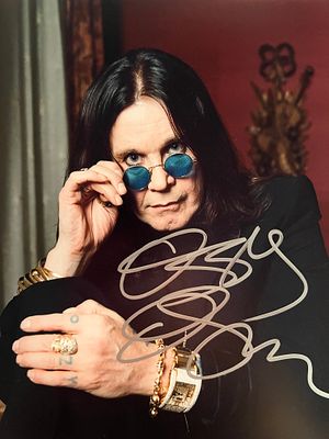 Ozzy Osbourne signed photo. 8x10 inches