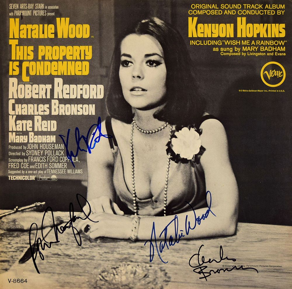 Natalie Wood signed This Property Is Condemned Soundtrack. 1966 - This Property Is Condemned 