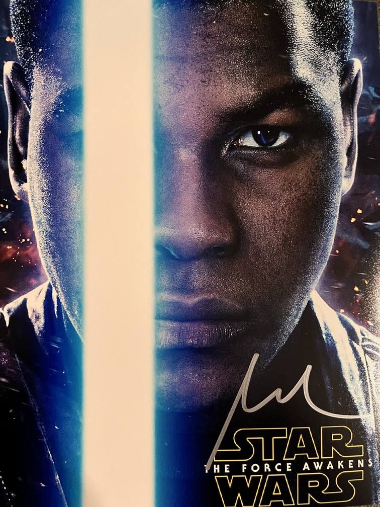 Star Wars John Boyega signed movie photo. 8x10 inches