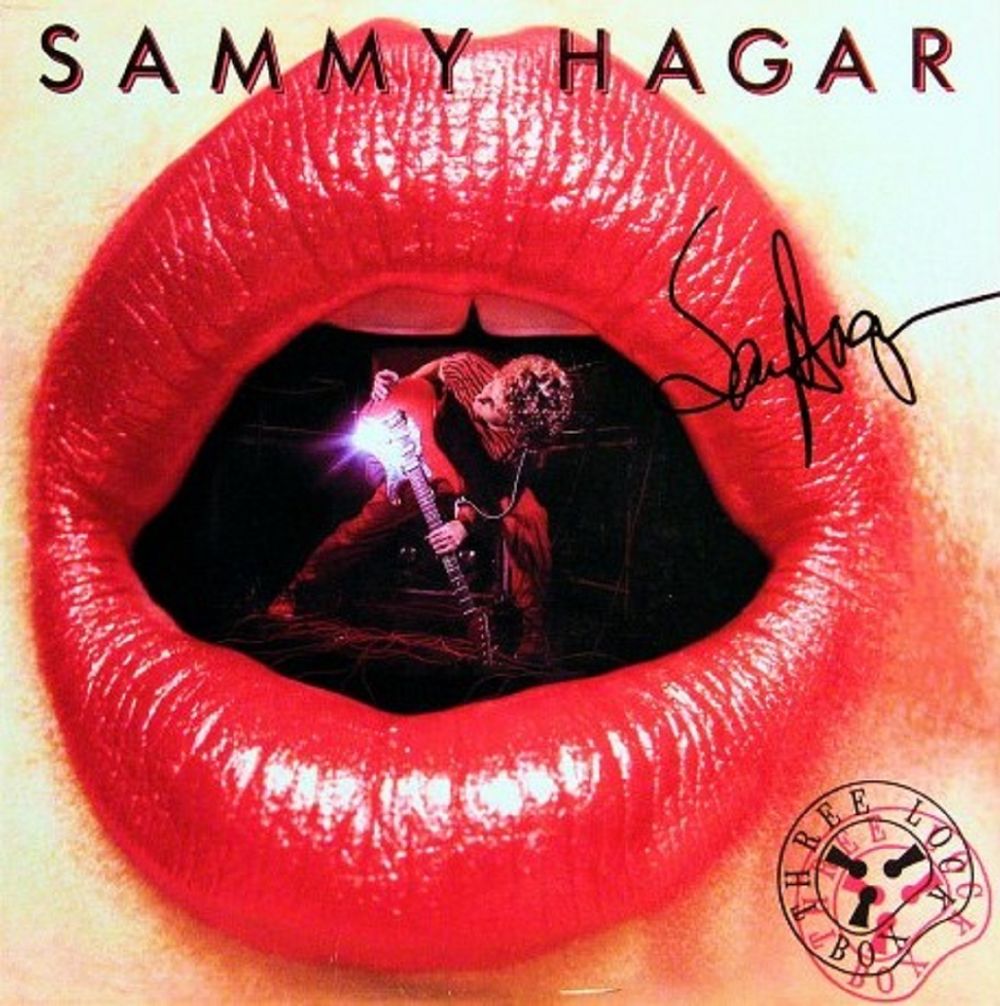 Sammy Hagar signed Three Lock Box album. Sammy Hagar's 1982 hit album "Three Lock Box" 
