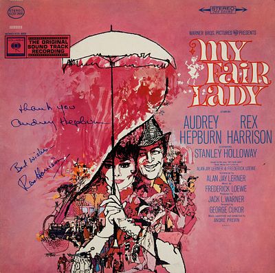 My Fair Lady dual signed soundtrack. The original 1964 album soundtrack to the motion picture My 