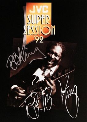 B.B. King signed tour book. Tour Book for the 1992 JVC Super Session with Robert Cray