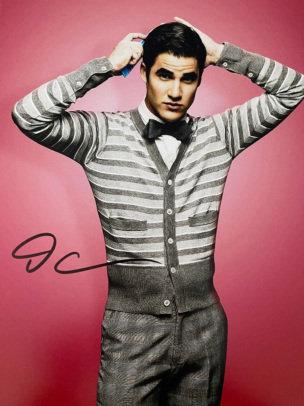 Glee Darren Criss signed photo. 8x10 inches