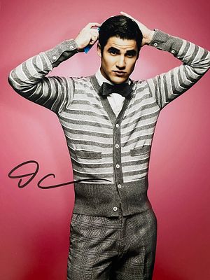 Glee Darren Criss signed photo. 8x10 inches