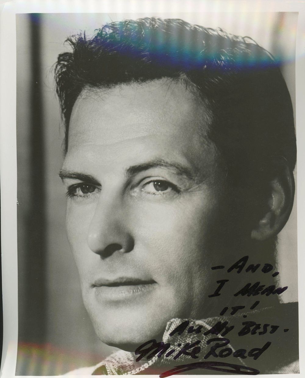 Voice Actor Mike Road signed photo. Mike Road signed photo 8x10 inches.