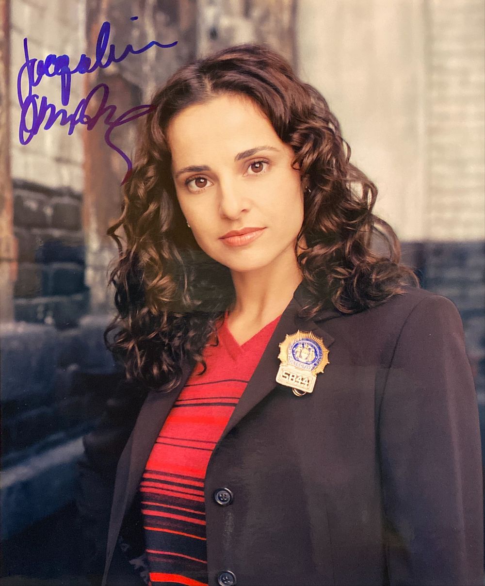 NYPD Blue Jacqueline Obradors
signed photo. NYPD Blue 
signed photo autographed by Jacqueline 