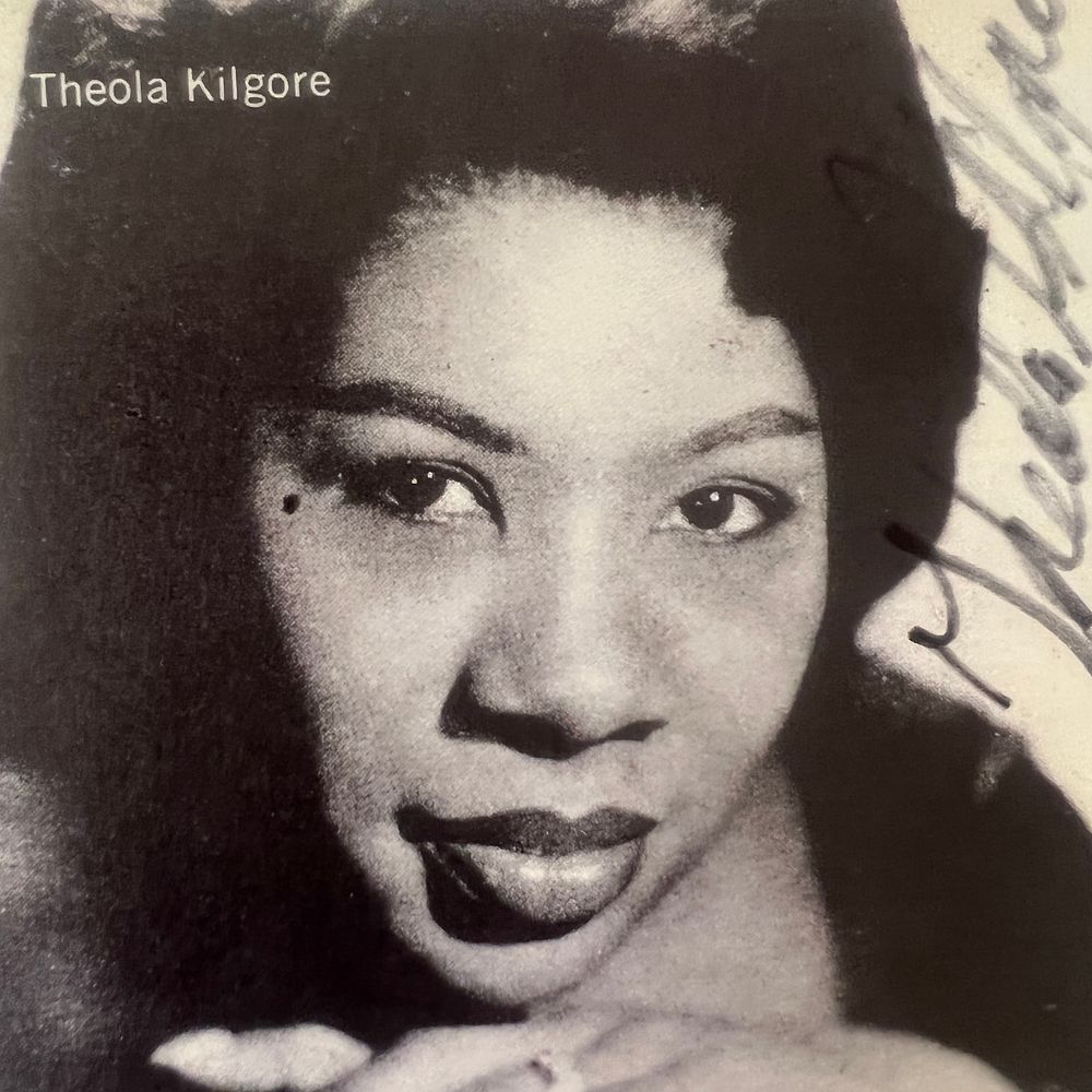 Soul Singer Theola Kilmore signed photo. Theola Kilmore signed photo.4x4 inches