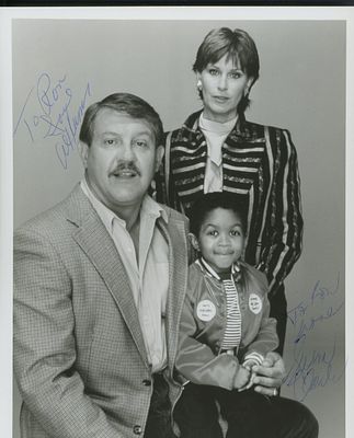 Webster signed photo. photo signed by Alex Karras and Susan Clark