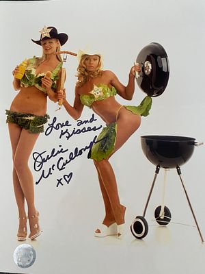 Playboy model Julie McCullough signed photo. 8x10 inches. GFA Authenticated