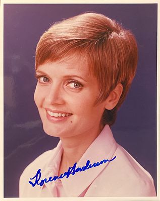 The Brady Bunch Florence Henderson signed photo. "Carol Brady" from "The Brady Bunch". Florence 