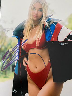 Outer Banks Madelyn Cline Signed Photo. 8x10 inches.