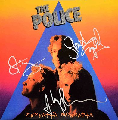 The Police signed Zenyatta Mondatta album. The Police 1980 Zenyatta Mondatta album. Signed: 