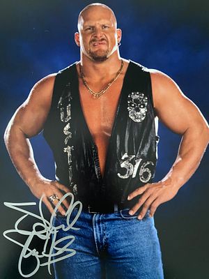Stone Cold Steve Austin signed photo. 8x10 inches