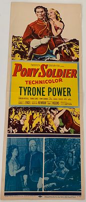 Pony Soldier vintage movie poster - 1952 - 14x36 inches