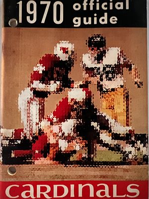 St. Louis Cardinals 1970 offficial guide. 5x7 inches