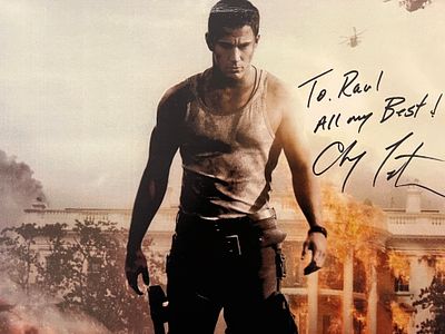 Channing Tatum signed photo. 8x10 inches