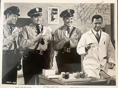 The Andy Griffith Show Parley Baer signed photo. Parley Baer signed photo. 8x10 inches