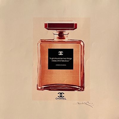 Fairchild Paris Chanel Art Print. 13x13 inches.
