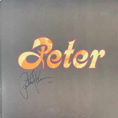 Peter Yarrow Peter singed album. 12x12 inches, vinyl included
