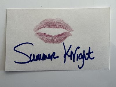 Bikini Beach 3 Summer Knight original signature. Summer Knight original signature. 5x3 inches