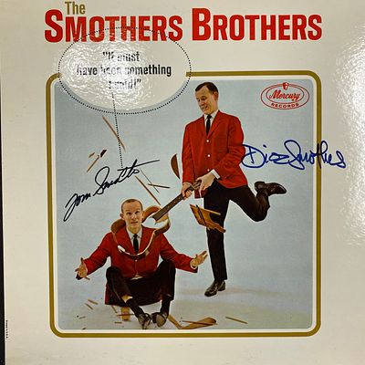 The Smothers Brothers It Must Have Been Something I Said signed album autographed by Tom and 