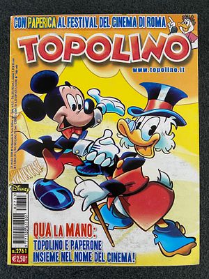 Walt Disney 2008 Topolino Italian Language Comic Magazine. Approximately 200 pages
