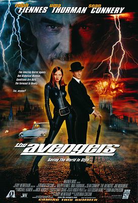 The Avengers 1998 original double-sided movie poster. The Avengers 1998 original double-sided 