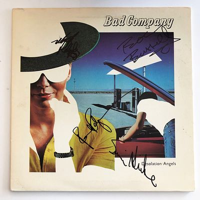 Bad Company Desolation Angels signed album. GFA Authenticated. Bad Company Desolation Angels 