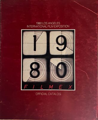 1980 Los Angeles International Film Exposition official catalog. 8x9 inches