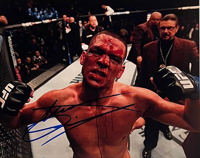 UFC Champ Nate Diaz Signed photo. UFC Champ Nate Diaz Signed Photo. 8x10 inches
