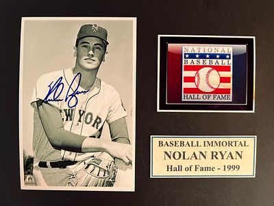 Nolan Ryan signed photo. 8x10 inches