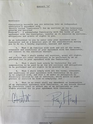 Treat Her Right Roy Head signed contract. Roy Head signed contract. 9x12 inches