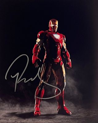 Iron Man Robert Downey Jr Signed Photo. 8x10 inches