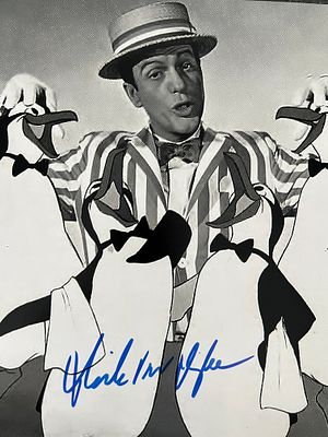 Chitty Chitty Bang Bang Dick Van Dyke signed movie photo. Chitty Chitty Bang Bang signed movie 