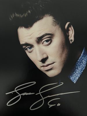 Grammy Winner Sam Smith signed photo. 8x10 inches