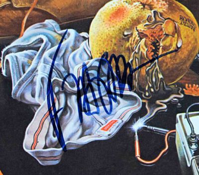 Frank Zappa Over-Nite Sensation signed album. Frank Zappa 1973 Over-Nite Sensation signed album 