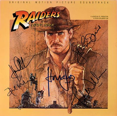 Indiana Jones and the Temple of Doom signed soundtrack. 1984 Indiana Jones and the Temple of 