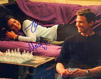 First Daughter Katie Holmes and Marc Blucas signed movie photo. First Daughter signed movie 