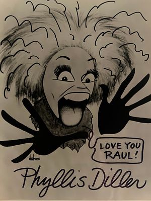 Eight On The Lam Phyllis Diller signed photo. Phyllis Diller signed photo. 8x10 inches