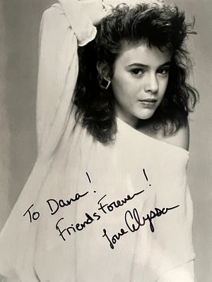 Charmed Alyssa Milano signed photo. Alyssa Milano signed photo. 8x10 inches
