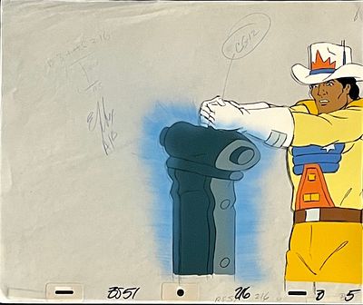 BraveStarr Original Sericel 10 x 14 inches
